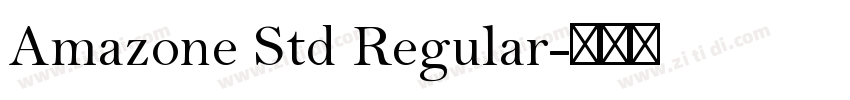 Amazone Std Regular字体转换